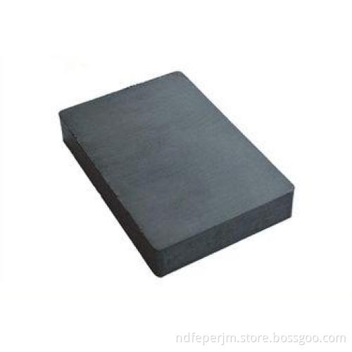 Y30BH Rectangular Block Sintered Ferrite Magnet For Loudspe